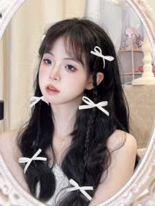 「小熊摘星星」jennie同款芭蕾少女甜妹氛围感6只装小蝴蝶结发夹