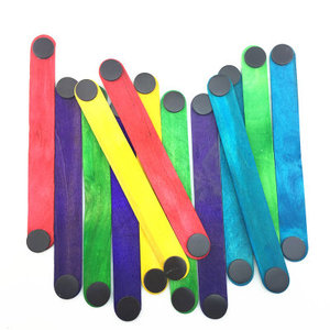创意DIY冰棒棍带魔术扣木棒建构计算幼儿园手工制作冰棍的数数棒