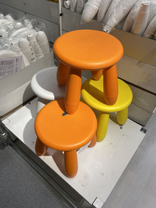 盱宜家居玛莫特小圆凳宝宝家用塑料蘑菇凳加厚矮凳可爱小板儿童凳