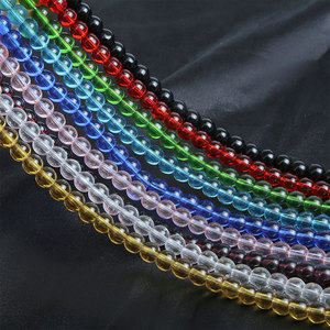 4-12mm玻璃水晶圆珠子串珠散珠手串手链项链手工diy材料饰品配件