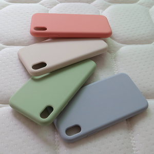适用苹果XR液态硅胶7p/8Plus手机壳x全包iPhonexsmax纯色保护套SE