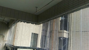 空调帘移动折叠滑动整体阳台挡风防水防风保暖窗帘隔热推拉软门帘