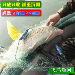 塑料浮漂绳坠包坠4米5米6米绿丝加重三层渔网鱼网粘网沉网捕鱼网