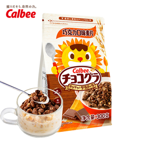 日本进口Calbee卡乐比巧克力麦片蜂蜜味燕麦片即食代餐学生早餐