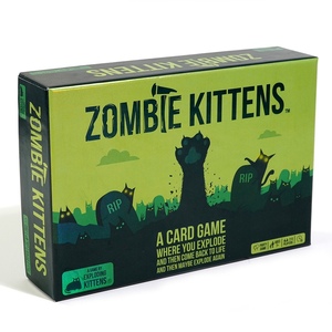 Zombie Kittens全英文僵尸猫家庭聚会亲子游戏卡片承认排队游戏牌