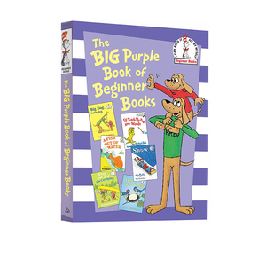 苏斯博士英语启蒙认知 The Big Purple Book Of Beginner Books 紫色大书 英文原版精装入门绘本故事选集6合1 七色系列