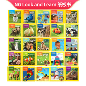 【单本100选4】美国国家地理启蒙纸板书 National Geographic Little Kids Look and Learn 儿童百科书 全彩动物系列绘本 英文原版