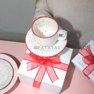 代购韩国进口ins小众品牌m.a.p圣诞系列手工制泼墨陶瓷餐盘酸奶碗