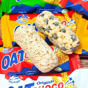进口燕麦巧克力酥糖马来西亚糖果双鱼燕麦酥零食喜糖食品袋装特产