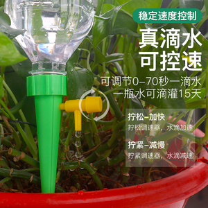 自动浇花器出差旅游懒人定时滴灌绿植盆栽浇水通用饮料瓶渗水器