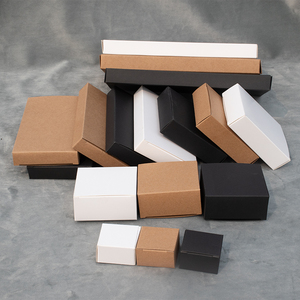 通用白卡纸扁盒正方形面膜化妆品包装盒原色扁平盒批发出售可定制