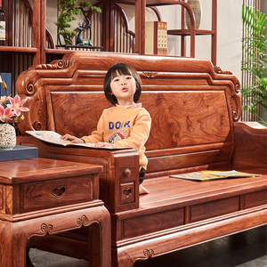 国标红木沙发刺猬紫檀沙发花梨木家具客厅中式全实木沙发椅组合
