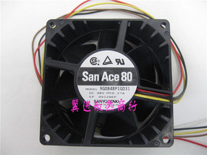 San Ace 80 9G0848P1G031 48V 0.27A 8038 8cm 变频器 散热风扇