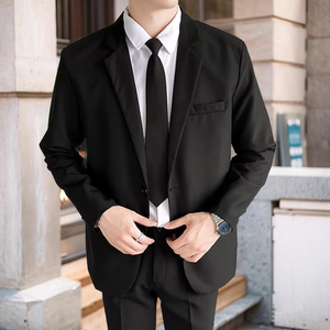 西服套装男士韩版修身外套轻熟风帅气商务青少年职业正装小西装男