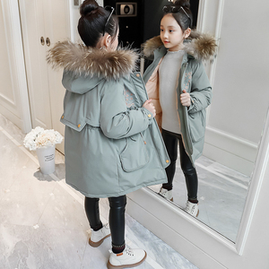 女童装冬装2024新款韩版时尚棉袄中大童儿童冬天棉衣加厚洋气棉服