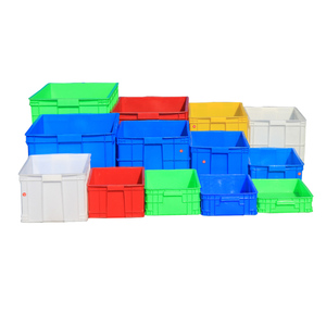 物流箱大号胶框带盖塑料周转箱长方形加厚储物蓝色物料盒收纳胶箱