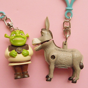 尾货：史瑞克和他的驴挂件 挂绳 钥匙扣 纯挂件 灯不亮