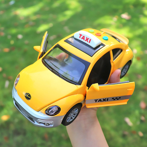 儿童大号可开门惯性车出租车的士男孩模型小汽车警车声光玩具轿车