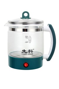 先科养生壶家用1.8L大容量加厚玻璃多功能一体电热水壶煮茶养生壶