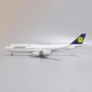 47cm带轮子带灯波音747-8飞机模型国航德国汉莎韩国747-8飞机模型