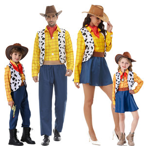 胡迪cos服玩具总动员万圣节角色扮演衣服儿童节女童翠丝牛仔服装