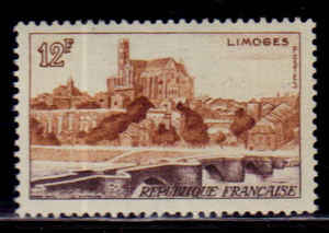 HA107法国1955年圣埃蒂安大桥 邮票新1全