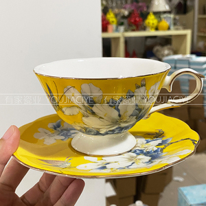 欧式宫廷风皇家咖啡杯碟套装创意英式下午茶红茶杯骨瓷 特价包邮