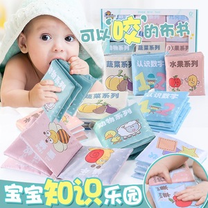 0-1-3岁立体小布书早教婴儿益智幼儿童撕不烂书6-12个月宝宝玩具