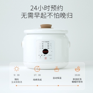 天际30ADD全自动电炖炖锅陶瓷煲汤家用炖锅bb煲煮粥神器养生2-3L