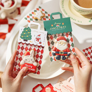 2024圣诞糖果袋卡头 饼干包装袋页眉卡片糖霜曲奇玛德琳创意卡纸