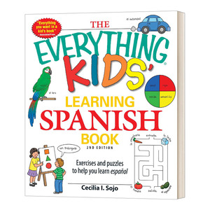 The Everything Kids' Learning Spanish Book 孩子的百宝箱 西班牙语学习书 英文原版儿童文学读物 进口英语书籍