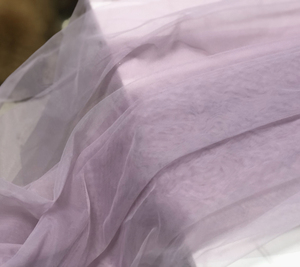香芋浅紫绿蓝色汉服背景布置婚庆网纱婚纱礼服面料布料