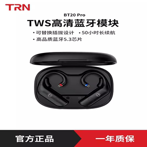 TRN BT20 Pro真无线5.3蓝牙耳放模块大容量 可换插拔防水蓝牙耳挂