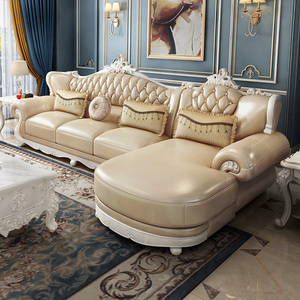 真皮沙发客厅现代小户型沙发高档实木皮艺沙发欧式沙发组合沙发床