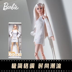 Barbie芭比时尚典藏娃娃珍藏金发多关节可动玩具复刻st限量珍藏