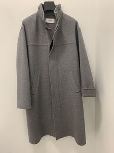 Celine 女款灰色纯羊绒浴袍款大衣2M4276700代购10.22