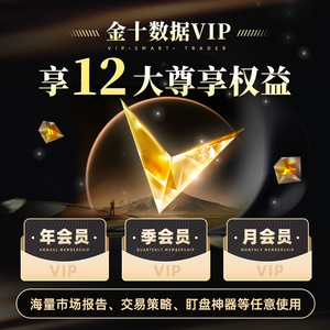 金十数据VIP会员！享12大尊享权益