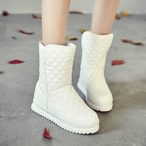 雪地靴女冬2024新款韩版短筒白棉鞋厚底短靴加绒加厚中筒棉靴子潮