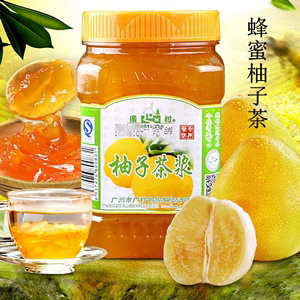 广村蜂蜜柚子茶浆花果茶酱饮料桂花百香果果酱奶茶店专用原料商用