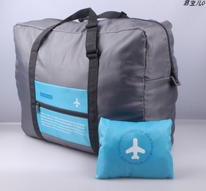 韩版旅行拉杆包 尼龙防水可折叠旅游收纳包大号行李箱衣物整理袋-