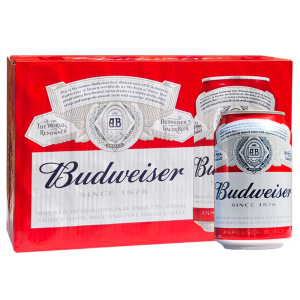 Budweiser/百威啤酒小麦经典醇正熟啤330ml*24罐整箱装易拉罐黄啤