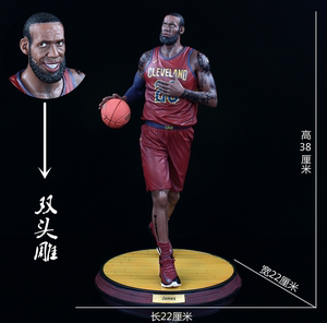 NBA球星系列 骑士队23号 勒布朗詹姆斯LBJ 手办模型男生礼物摆件