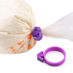 烘焙工具 奶油裱花袋封口圈扎带橡胶圈 硅胶固定环封口夹 DIY用品