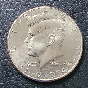 半美元50美分 美国肯尼迪总统50分硬币 年份随机老鹰