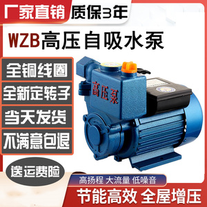 水泵自吸抽水家用小型220v吸水泵大流量水空调自吸泵井水抽水泵