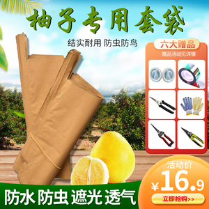 柚子专用套袋沙田柚蜜柚专用套袋防鸟防虫水果袋柚子水果保护套袋