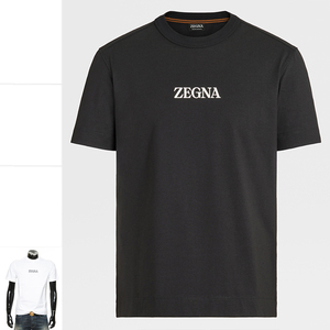 叁仟良品ZEGNA杰尼亚纯色简约休闲上衣男士短袖圆领T恤E7364 A777