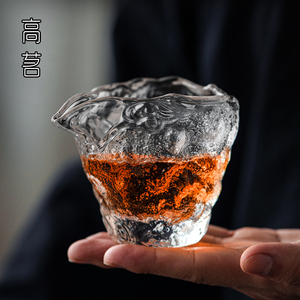 玻璃公道杯加厚鹰嘴公杯高档功夫茶具配件分茶器日式单个无把匀杯