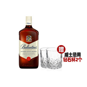 1升装 百龄坛特醇苏格兰威士忌BALLANTINES英国进口洋酒1000ml1L