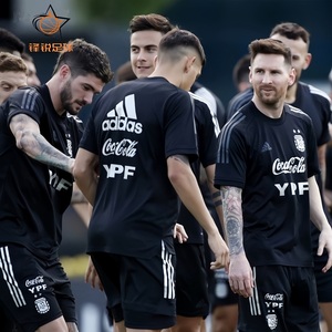 2022世界杯阿根廷国家队赛前训练服10号梅西短袖热身运动足球服